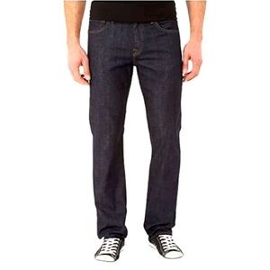 7 For All Mankind Carsen Jeans Dark Wash Denim Straight Leg Sz 33